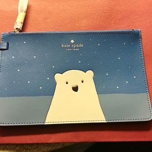 winter polar bear KATE SPADE WRISTLET